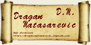 Dragan Matasarević vizit kartica